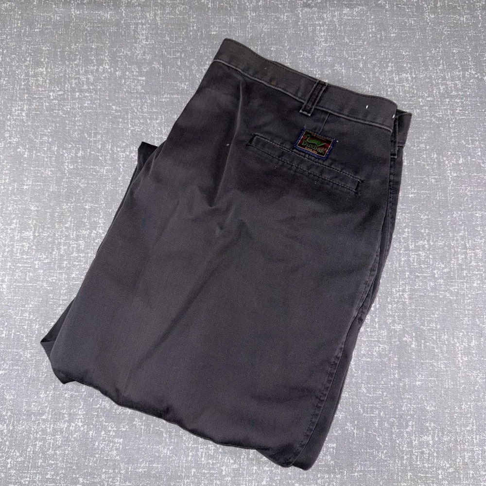 Duxbak Pants Mens 37x32 Gray Canvas Chino Relaxed Fit Workwear Casual Pockets